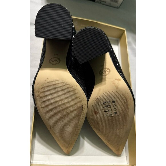 Michael Kors Maxine Block Heel Rhinestone Pumps New In Box. - Picture 7 of 8
